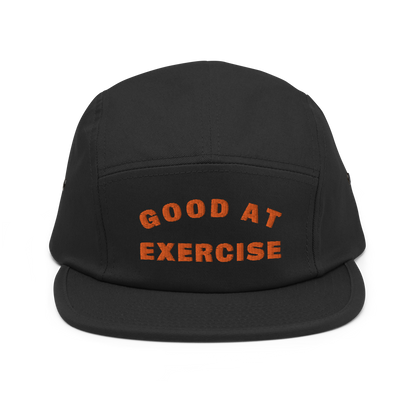 Good at exercise orange embroidered hat