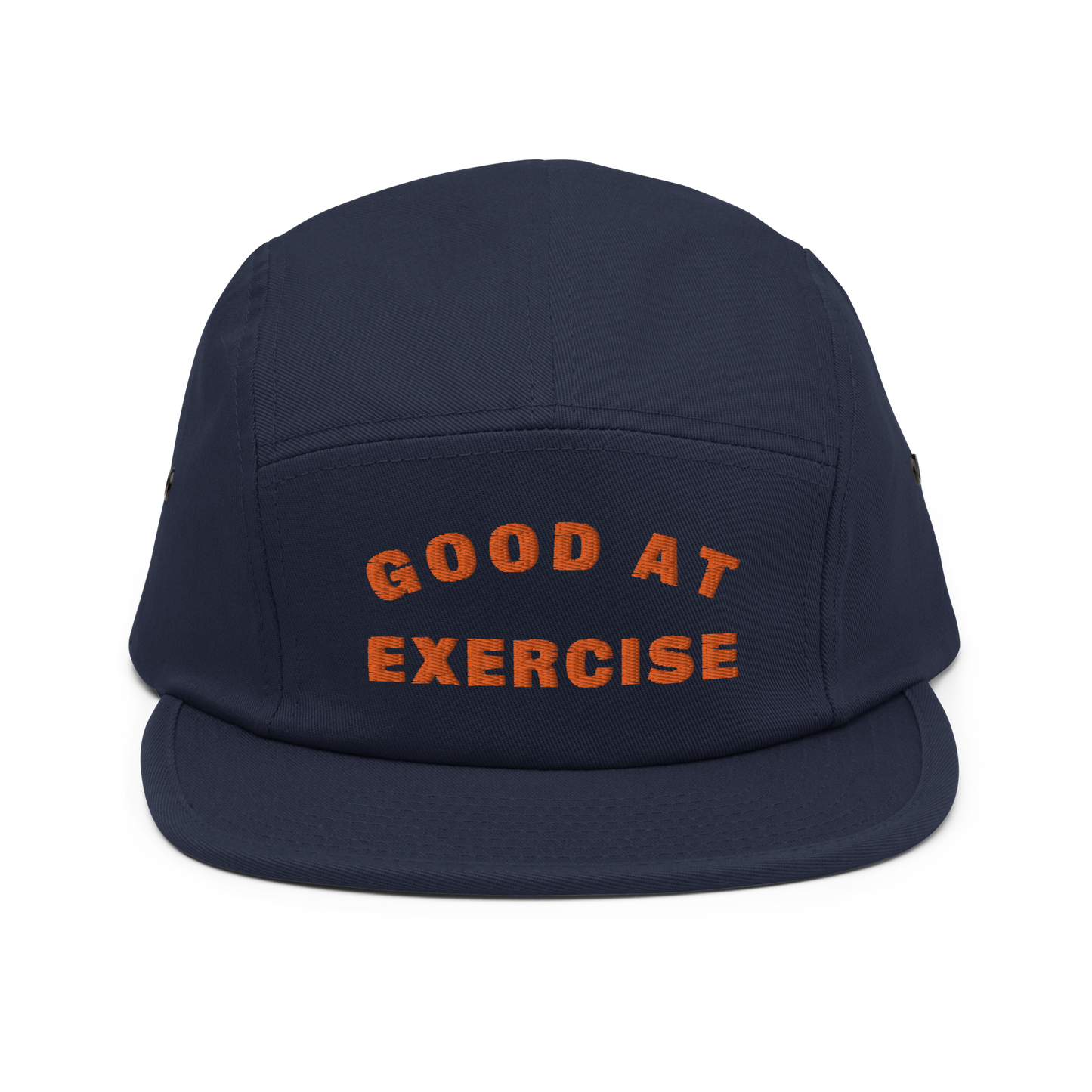 Good at exercise orange embroidered hat