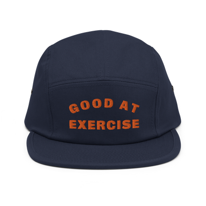 Good at exercise orange embroidered hat