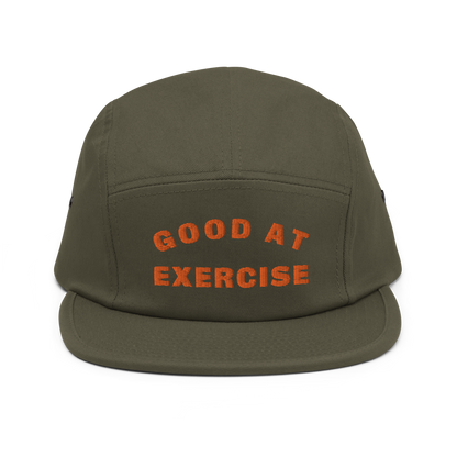 Good at exercise orange embroidered hat