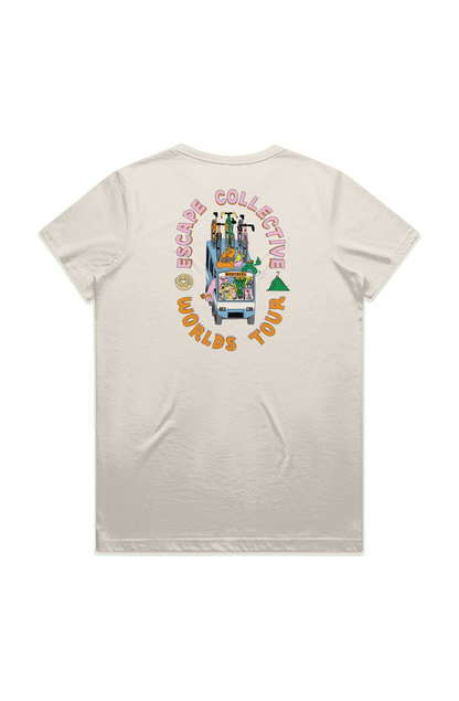 Womens limited edition Escape Worlds Tour tee