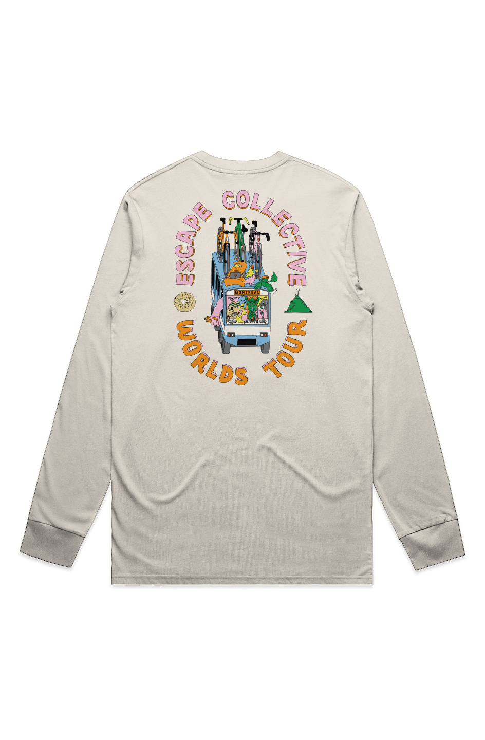 Mens limited edition Escape Worlds Tour longsleeve tee