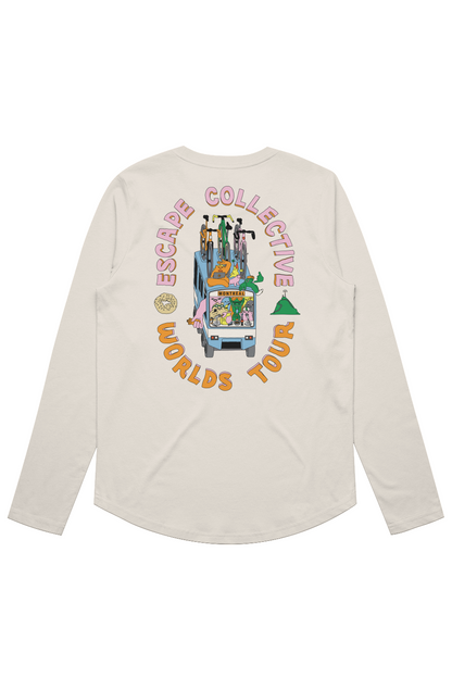 Womens limited edition Escape Worlds Tour long sleeve tee DIRECT SHIPPING 