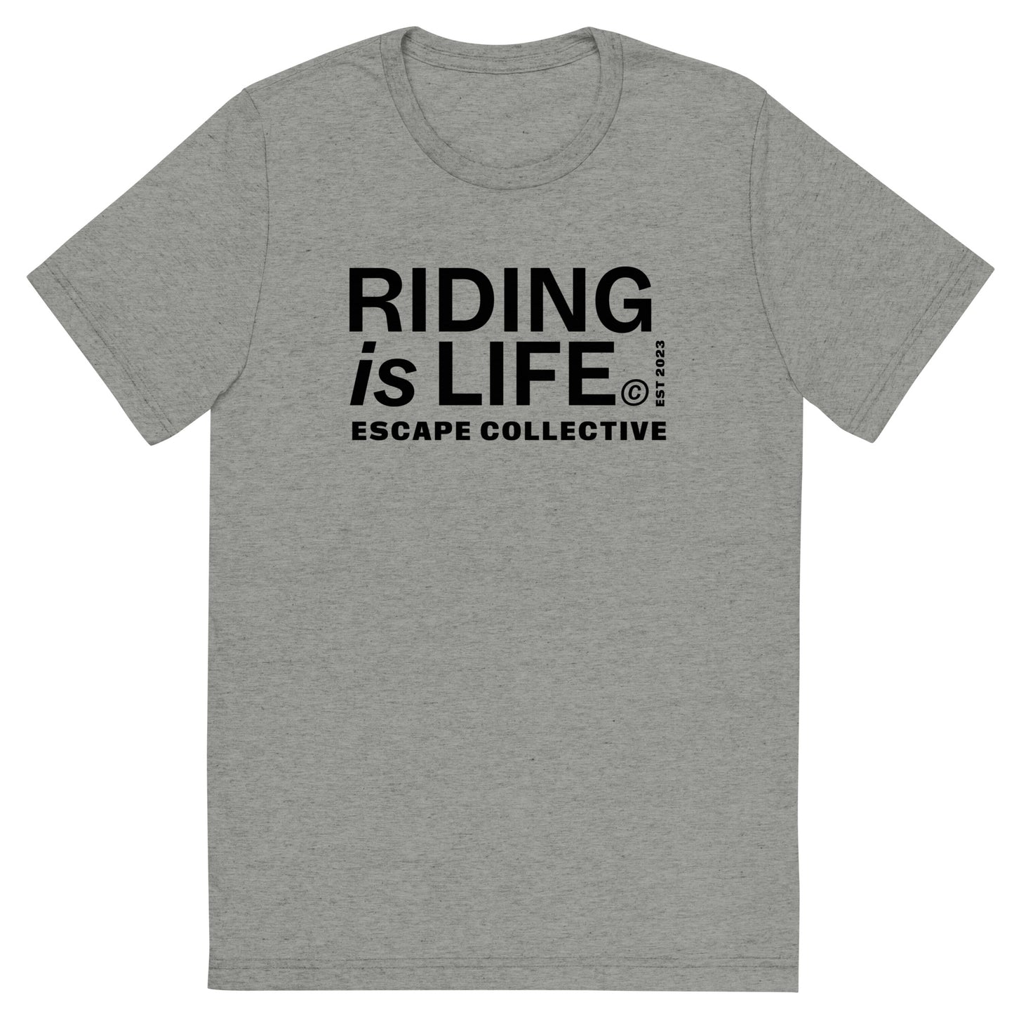 Riding is life triblend tee (unisex)