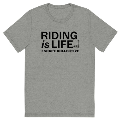 Riding is life triblend tee (unisex)