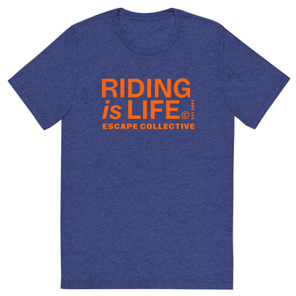 Riding is life triblend tee (unisex)