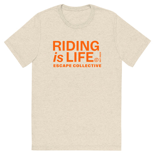 Riding is life triblend tee (unisex)