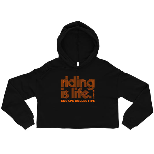 Riding Is Life Crop Hoodie (women's)