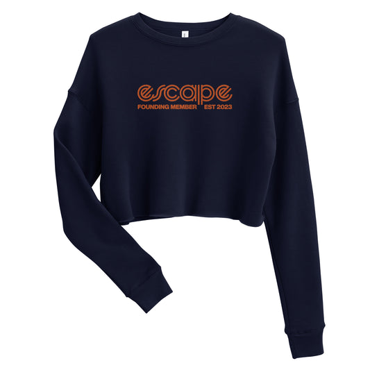 Founder's Embroidered Crop Sweatshirt (women's)