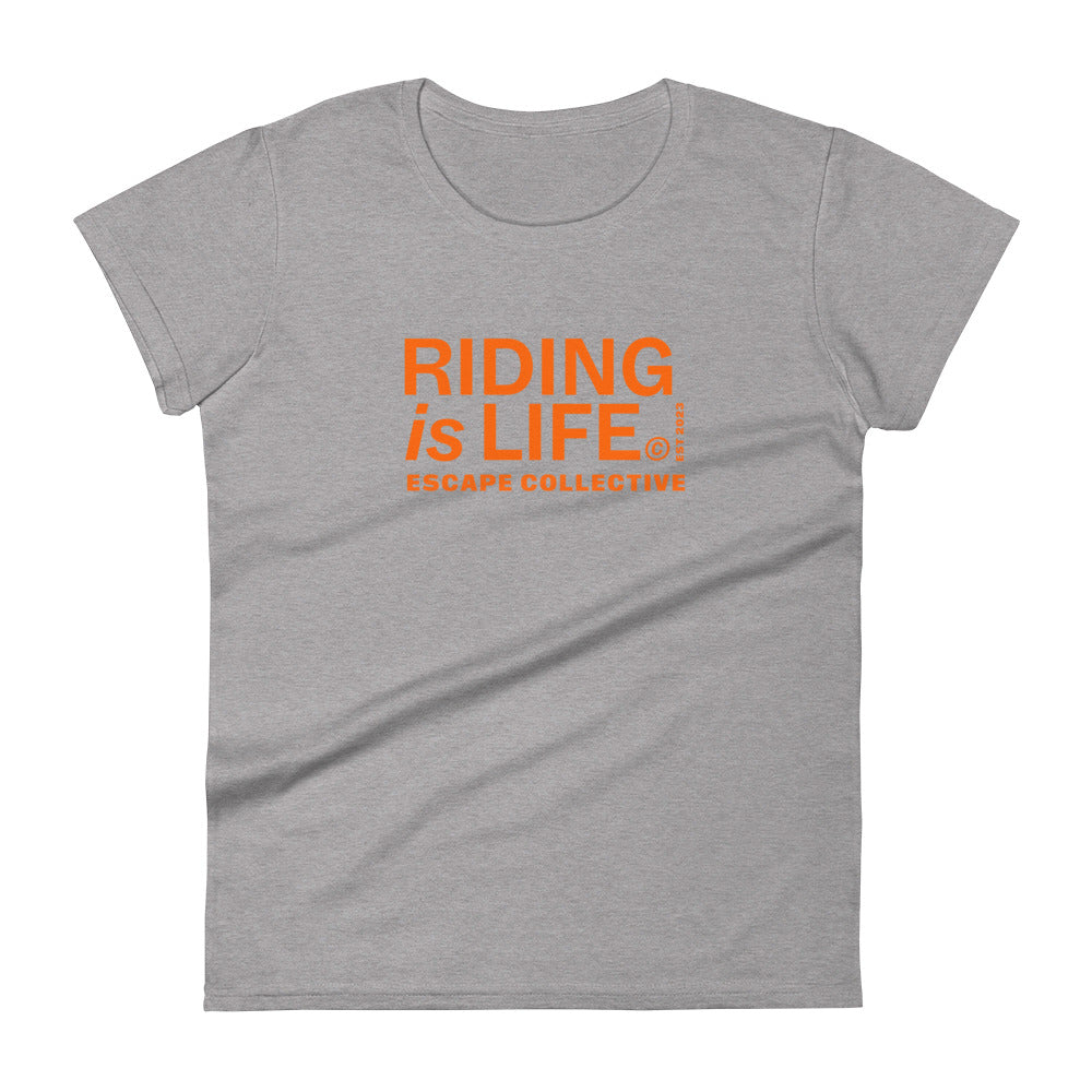 Riding is life tee (women's)